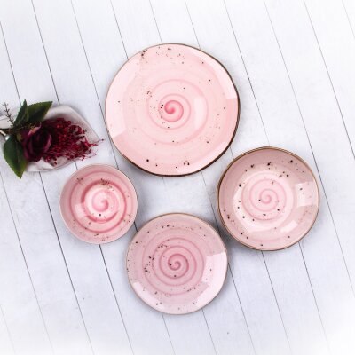 Marianna Organik 24 Parça Set Reactiv Pembe - MARIANNA