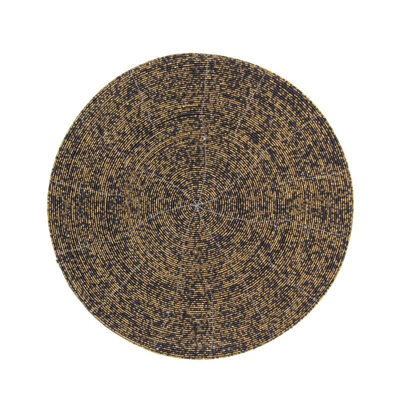 Marianna Twinkle Cam Boncuklu Amerikan Servis Siyah Gold - 1