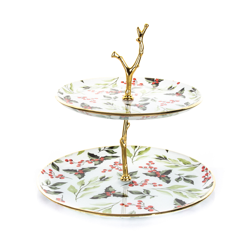 Marianna Yeşil Çiçek Katlı Kurabiyelik - 1