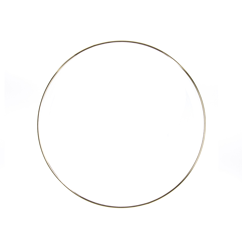 Marianna Yuvarlak Cam Tepsi Gold 31 Cm - 1