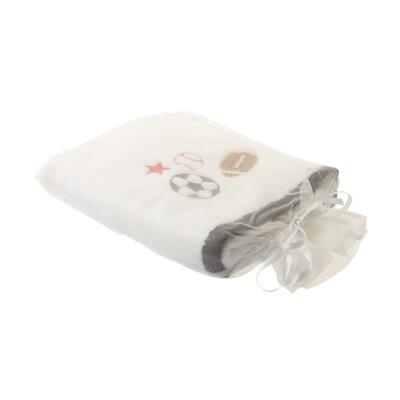 Maxstyle Bambu Kutulu Nakışlı Yüz Havlusu 50X90 All Star Kırmızı Uç - MAXSTYLE