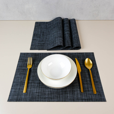 Maxstyle Black 4 Parça Amerikan Servis 30x45 cm - 1