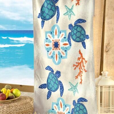 Maxstyle Caretta Kadife Plaj Havlusu 70x160 Cm - MAXSTYLE