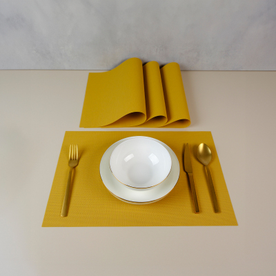 Maxstyle Harmony Mustard 4 Parça Amerikan Servis 30x45 cm - 1