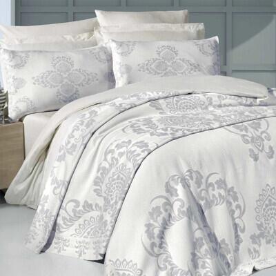 Maxstyle Jakarlı Soho Taş Yatak Örtüsü - MAXSTYLE