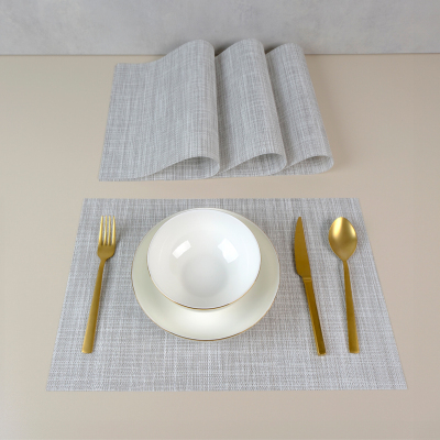 Maxstyle Light Grey 4 Parça Amerikan Servis 30x45 cm - MAXSTYLE