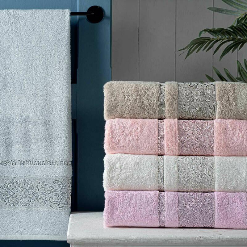 Maxstyle Nirvana Bamboo Gri Havlu 70X140 cm - 1