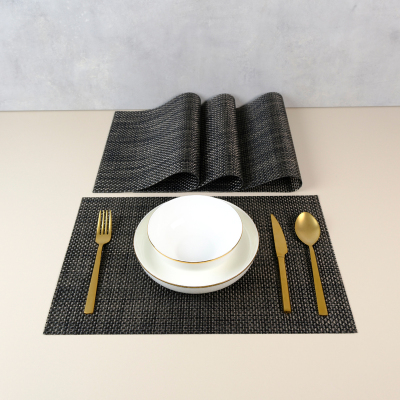 Maxstyle Orion Coal 4 Parça Amerikan Servis 30x45 cm - MAXSTYLE