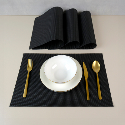 Maxstyle Other Black 4 Parça Amerikan Servis 30x45 cm - MAXSTYLE