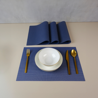 Maxstyle Plaid İndigo 4 Parça Amerikan Servis 30x45cm - 1