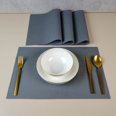 Maxstyle Plaid Steel 4 Parça Amerikan Servis 30x45cm - 1