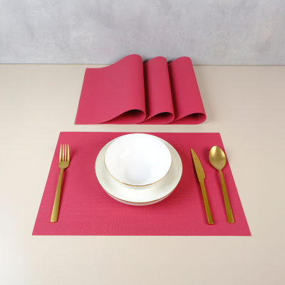 Maxstyle Serene Burgundy 4 Parça Amerikan Servis 30x45 cm - 1