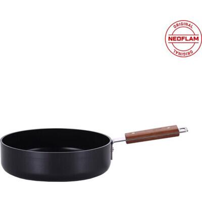 Neoflam Bien Black Indüksiyonlu 24 cm Wok Tava Akasya Ağacı Saplı - 5