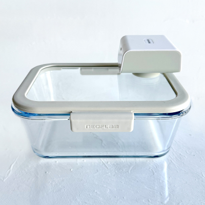 Neoflam Fika Glace Vakumlu Cam Saklama Kabı Bej 5 Parça Set - 6