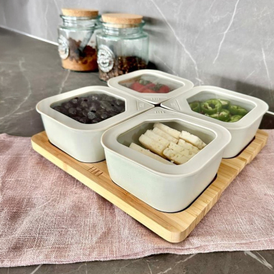 Neoflam Fika One 4'lü Kahvaltı Seti Bej - NEOFLAM