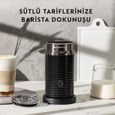 Nespresso Aeroccino 3 Süt Köpürtme Makinesi Siyah - 4