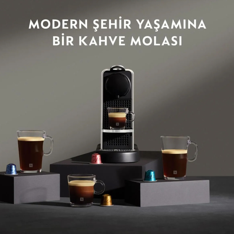 Nespresso Citiz Platinum Stinless Metalik Kahve Maiınesi D140 - 6