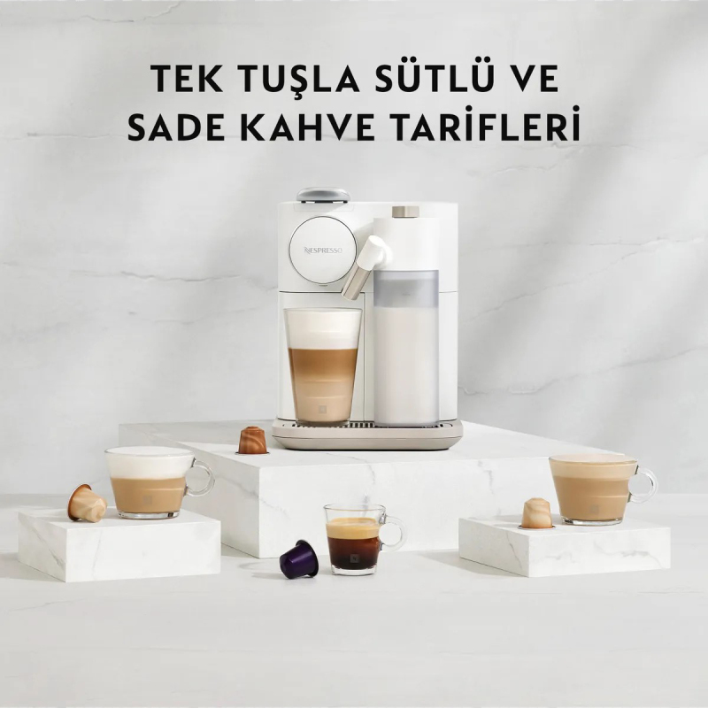 Nespresso Gran Lattissima White Kahve Makinesi F541 | Gallery Crystal