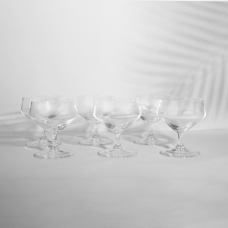 Ocuisine Alca Cam Ayaklı 6’lı Magnolia Ve Dondurma Bardağı 240 Ml - 1