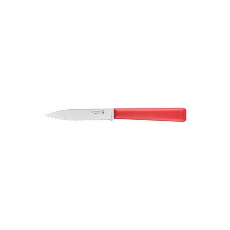 Opinel Essential Tırtıklı Kırmızı Soyma Bıçağı 10 cm - 1