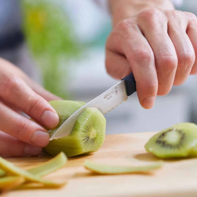 Opinel Essential Tırtıklı Mavi Soyma Bıçağı 10 cm - 2