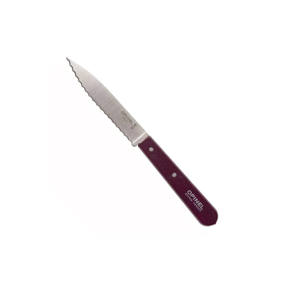 Opinel Essential Tırtıklı Mor Soyma Bıçağı 10 cm No:113 - OPINEL