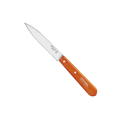 Opinel Essential Tırtıklı Turuncu Soyma Bıçağı 10 cm No:113 - OPINEL