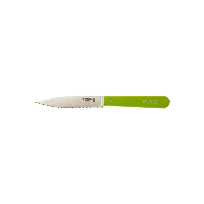 Opinel Essential Tırtıklı Yeşil Soyma Bıçağı 10 cm No:113 - 2