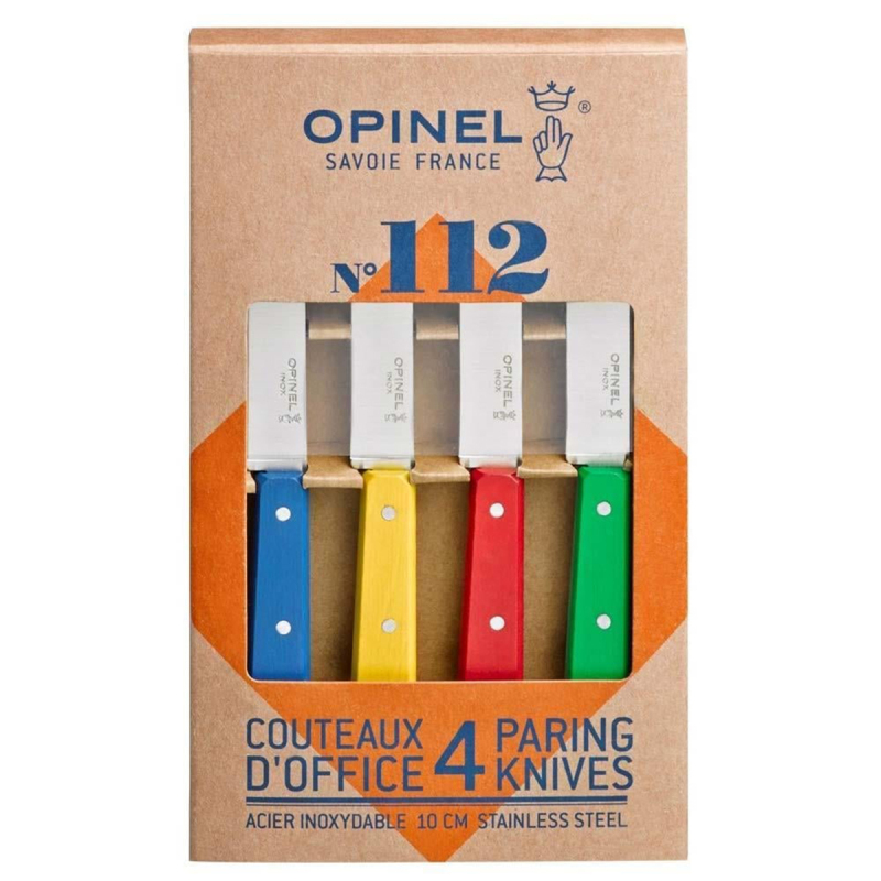 Opinel Les Essentials Renkli 4 Parça Soyma Bıçağı No:112 - 3