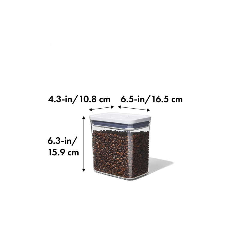 Oxo Pop Container Kapaklı Saklama Kabı 1.6 Litre Beyaz - 4