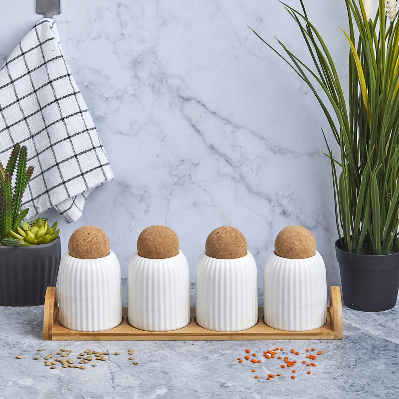 Perotti Cork Line 5 Parça Baharat Takımı - 1