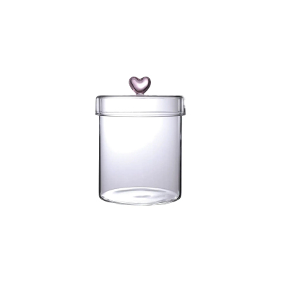 Perotti Hearts Borosilikat Cam Kavanoz 750 ml 10x12 cm - 5