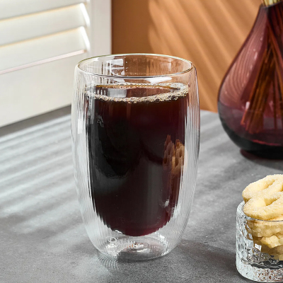 Perotti Lineo Çift Cidarlı Bardak 450 ml - PEROTTI