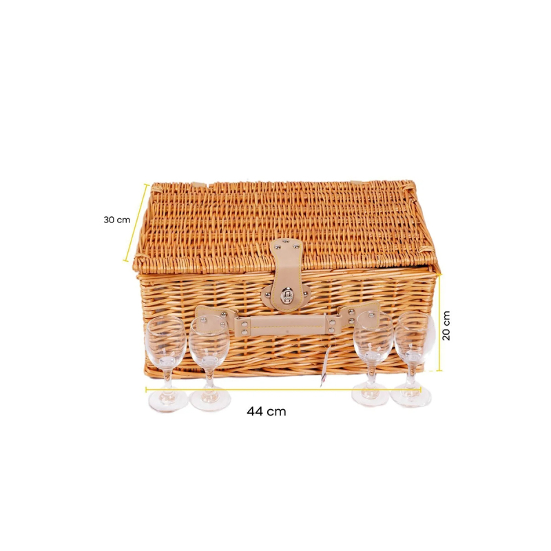 Perotti Picno Italy 4 Kişilik Piknik Sepeti - 5