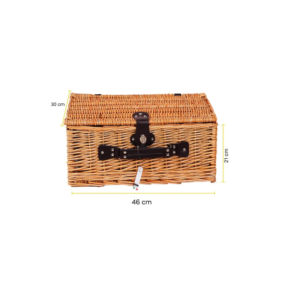 Perotti Picno Italy 4 Kişilik Siyah Astarlı Piknik Sepeti - 5