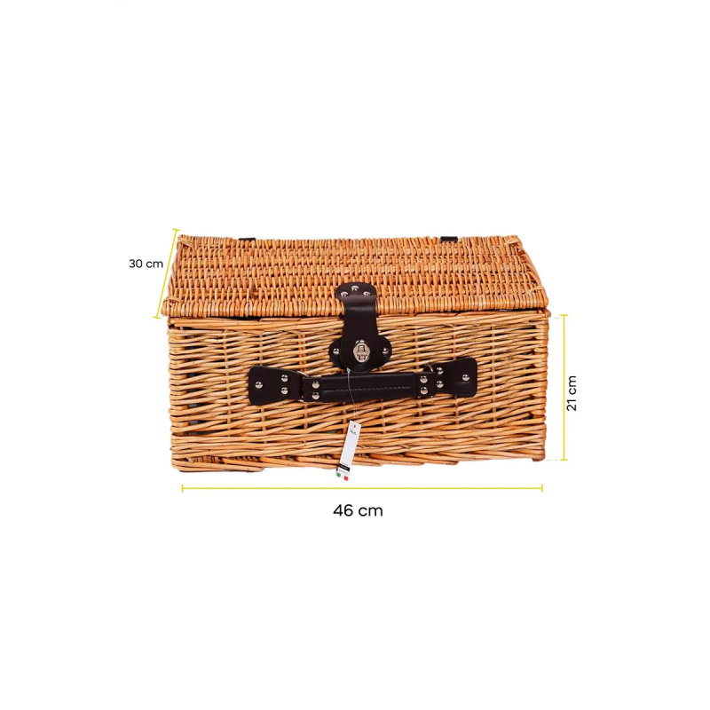Perotti Picno Italy 4 Kişilik Siyah Astarlı Piknik Sepeti - 5