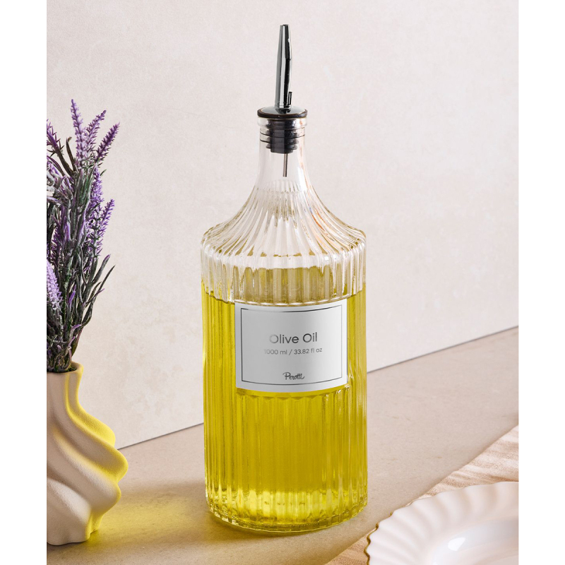 Perotti Viking Cam Şişe ve Yağlık Çift Kapaklı 1000 ml - 4