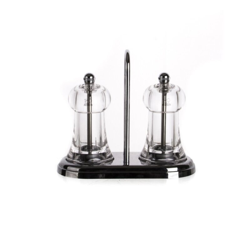 Peugeot Standlı Brasserie Karabiber ve Tuz Değirmen Seti 11 Cm - 1
