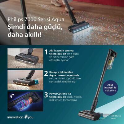 Philips Cordless Vacuum Aqua Kablosuz Dik Süpürge Xc7057/01 - 2