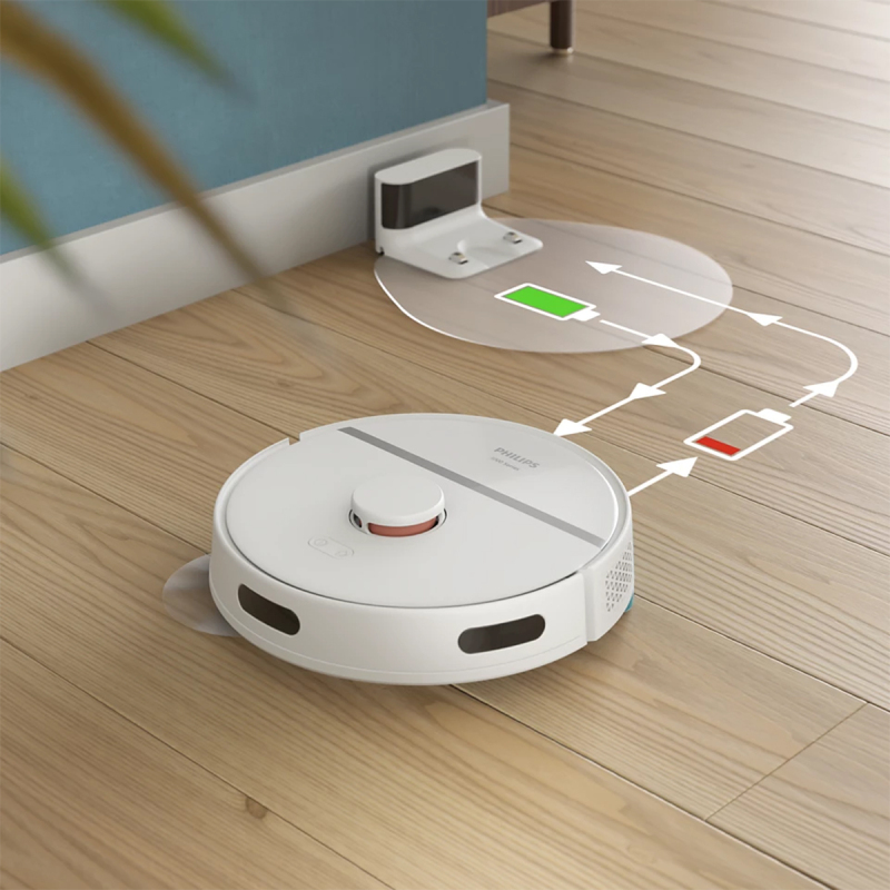 Philips Homerun Aqua Beyaz Gold Akıllı Robot Süpürge XU3000/02 - 4