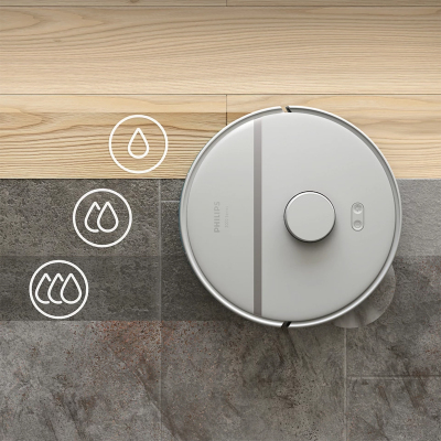 Philips Homerun Aqua Beyaz Gold Akıllı Robot Süpürge XU3000/02 - 5