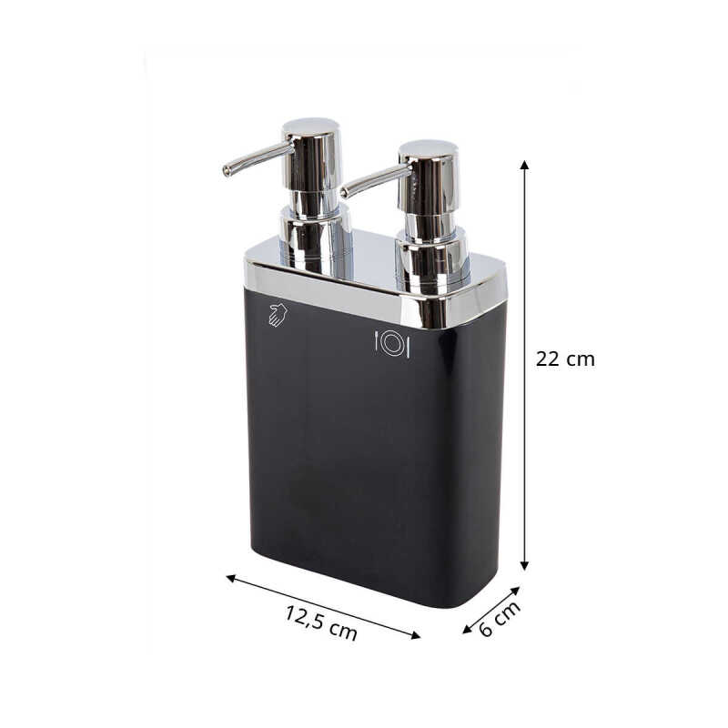Primanova Viva 2'li Sıvı Sabunluk Siyah - 2