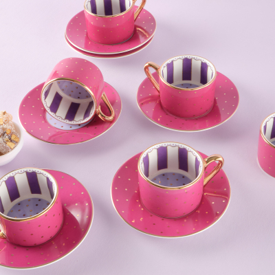 Roy King Best 12 Parça 6 Kişilik Kahve Fincan Takımı 90 ml - 1