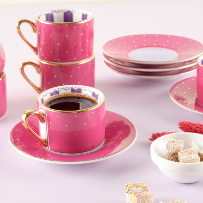 Roy King Best 12 Parça 6 Kişilik Kahve Fincan Takımı 90 ml - 2