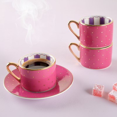 Roy King Best 12 Parça 6 Kişilik Kahve Fincan Takımı 90 ml - 4