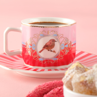 Roy King Pajaro 12 Parça 6 Kişilik Kahve Fincan Takımı 90 ml - 2