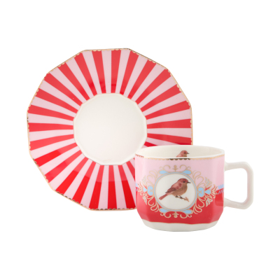 Roy King Pajaro 12 Parça 6 Kişilik Kahve Fincan Takımı 90 ml - 6