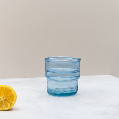 San Miguel Ribbed Su Bardağı Mavi 300 cc - SAN MIGUEL