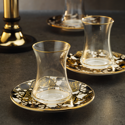 Sandro Moreno 1453 Burçlar 12 Parça 6 Kişilik Çay Seti 110 ml - SANDRO MORENO