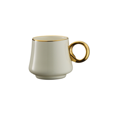 Sandro Moreno 1453 Farfar Double Yüzük Gold 4 Parça 2 Kişilik Kahve Fincan Takımı 120 ml - 2